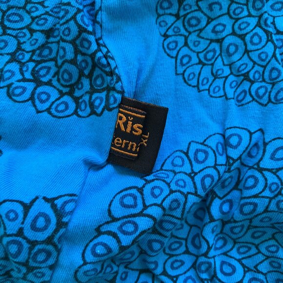 Rising International Zip Up Cardigan Jacket Reversible Blue Razorcut Applique XL - Picture 7 of 9